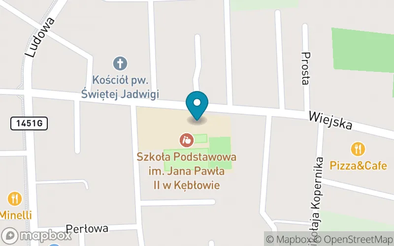 Lokalizacja: Szkoła Podstawowa im. Jana Pawła II w Kębłowie